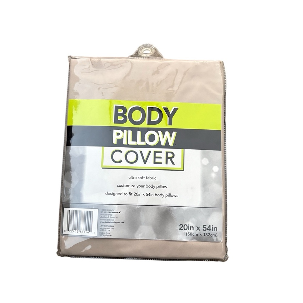 Bed Bath & Beyond Cream Body Pillow Cover - Color: Tan